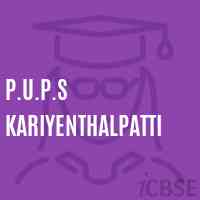 P.U.P.S Kariyenthalpatti Primary School Logo