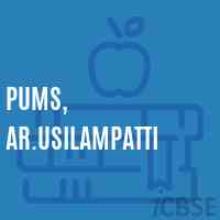 Pums, Ar.Usilampatti Middle School Logo