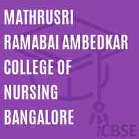 Mathrusri Ramabai Ambedkar College of Nursing Bangalore Logo
