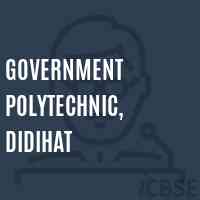 Government Polytechnic, Didihat College Logo