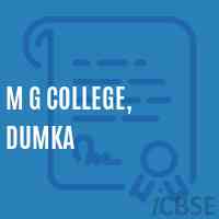 M G College, Dumka Logo