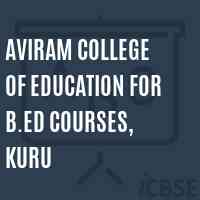 Aviram College of Education For B.Ed Courses, Kuru Logo