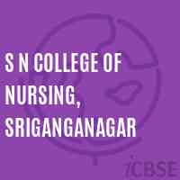 S N College of Nursing, Sriganganagar Logo