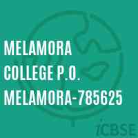 Melamora College P.O. Melamora-785625 Logo