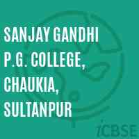 Sanjay Gandhi P.G. College, Chaukia, Sultanpur Logo