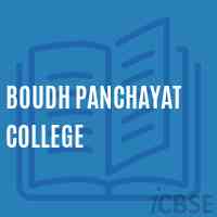 Boudh Panchayat College Logo