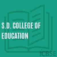 S.D. College of Education Logo