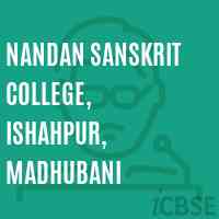 Nandan Sanskrit College, Ishahpur, Madhubani Logo