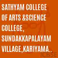 Sathyam College of Arts &Science College, Sundakkapalayam Village,Kariyamangalam Post Chengam Taluk a Taluk Logo