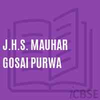 J.H.S. Mauhar Gosai Purwa Middle School Logo