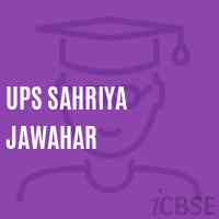 Ups Sahriya Jawahar Middle School Logo