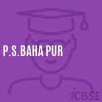 P.S.Baha Pur Primary School Logo