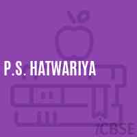 P.S. Hatwariya Primary School Logo