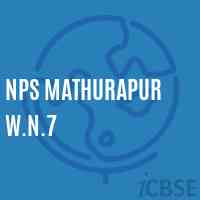 Nps Mathurapur W.N.7 Primary School Logo
