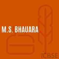 M.S. Bhauara Middle School Logo