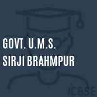 Govt. U.M.S. Sirji Brahmpur Middle School Logo