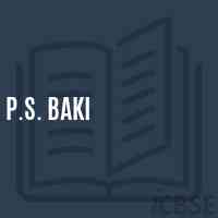 P.S. Baki Primary School Logo