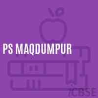 Ps Maqdumpur Primary School Logo
