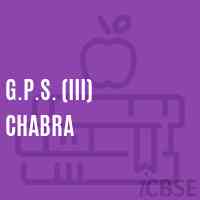 G.P.S. (Iii) Chabra Primary School Logo