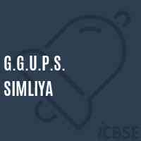 G.G.U.P.S. Simliya Middle School Logo