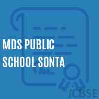 Mds Public School Sonta Logo