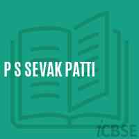 P S Sevak Patti Primary School Logo