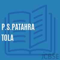 P.S.Patahra Tola Primary School Logo