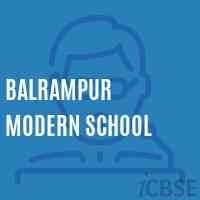 Balrampur Modern School Logo