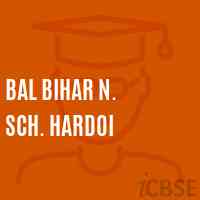 Bal Bihar N. Sch. Hardoi Primary School Logo