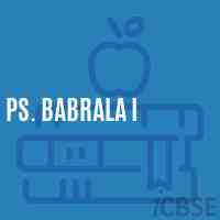 Ps. Babrala I Primary School Logo
