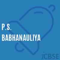 P.S. Babhanauliya Primary School Logo