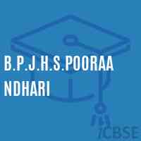 B.P.J.H.S.Pooraandhari Middle School Logo