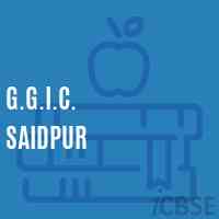 G.G.I.C. Saidpur High School Logo