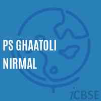 Ps Ghaatoli Nirmal Primary School Logo