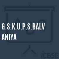 G.S.K.U.P.S.Balvaniya Middle School Logo