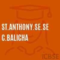 St.Anthony.Se.Sec.Balicha Senior Secondary School Logo