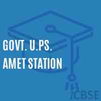 Govt. U.Ps. Amet Station Middle School Logo