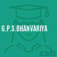 G.P.S.Bhanvariya Primary School Logo