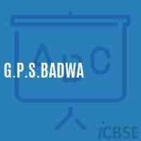 G.P.S.Badwa Primary School Logo
