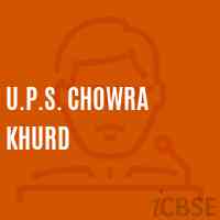 U.P.S. Chowra Khurd Middle School Logo