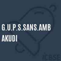 G.U.P.S.Sans.Ambakudi Middle School Logo