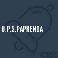 U.P.S.Paprenda Middle School Logo