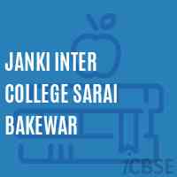 Janki Inter College Sarai Bakewar High School Logo