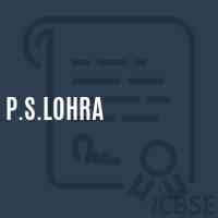 P.S.Lohra Primary School Logo
