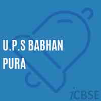 U.P.S Babhan Pura Middle School Logo