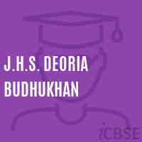 J.H.S. Deoria Budhukhan Middle School Logo