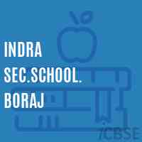 Indra Sec.School. Boraj Logo