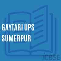 Gaytari Ups Sumerpur Middle School Logo