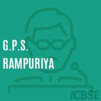 G.P.S. Rampuriya Primary School Logo