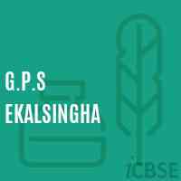 G.P.S Ekalsingha Primary School Logo